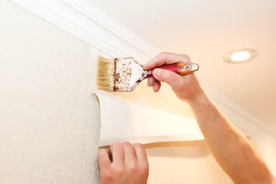 Pose de papier peint à Bourbon-Lancy — revêtements muraux et toiles de verre